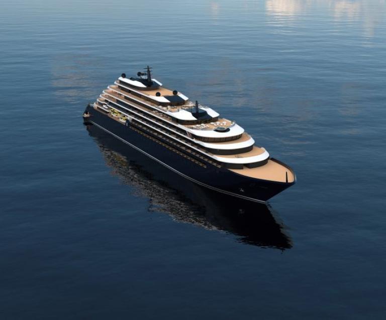 Yacht Evrima Ritz-Carlton en mer pour croisières ultra-luxe