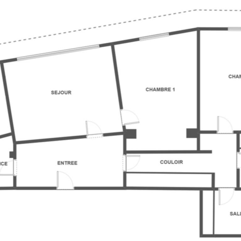 A LOUER 3 PIECES  84m² BALCON PORT ROYAL 