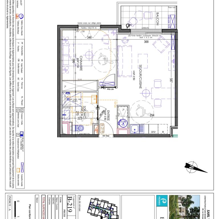 Rambouillet, Chateau du Vieux Moulin Résidence Services Seniors,  2 pièces avec Balcon