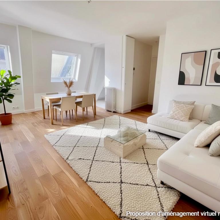 A LOUER 2 Pièces PARIS VIIIème  50.85m² au Sol / 45.45m²en Loi  Boutin . REFAIT NEUF 
