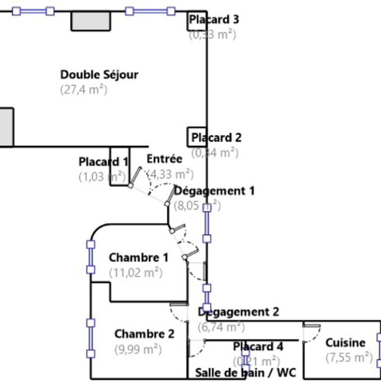PARIS XVIIème Poncelet/ TERNES Grand 3 Pièces 