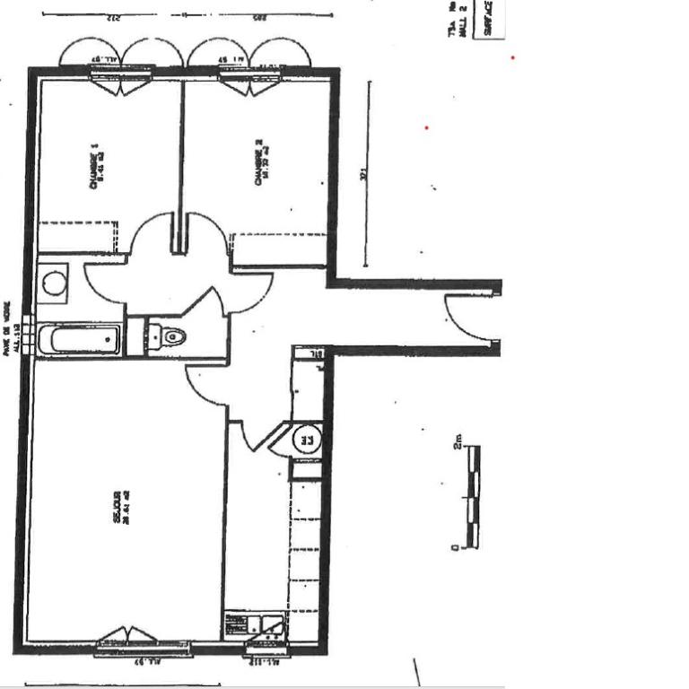 Montrouge (92120) Chatillon Montrouge, 3 pièces de 63,91 m²  avec Parking
