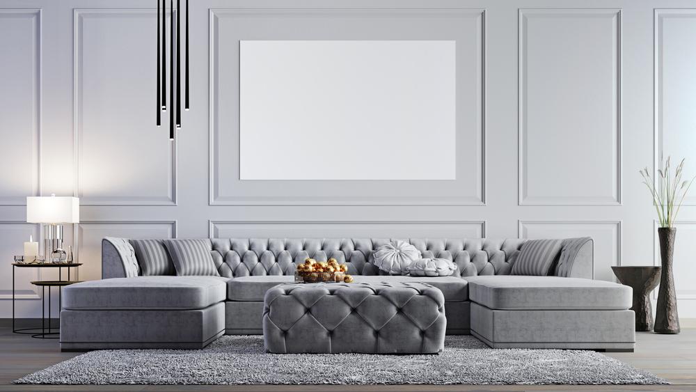 Intérieur élégant d'un salon luxueux illustrant l’environnement locatif concerné par l'imposition des revenus fonciers