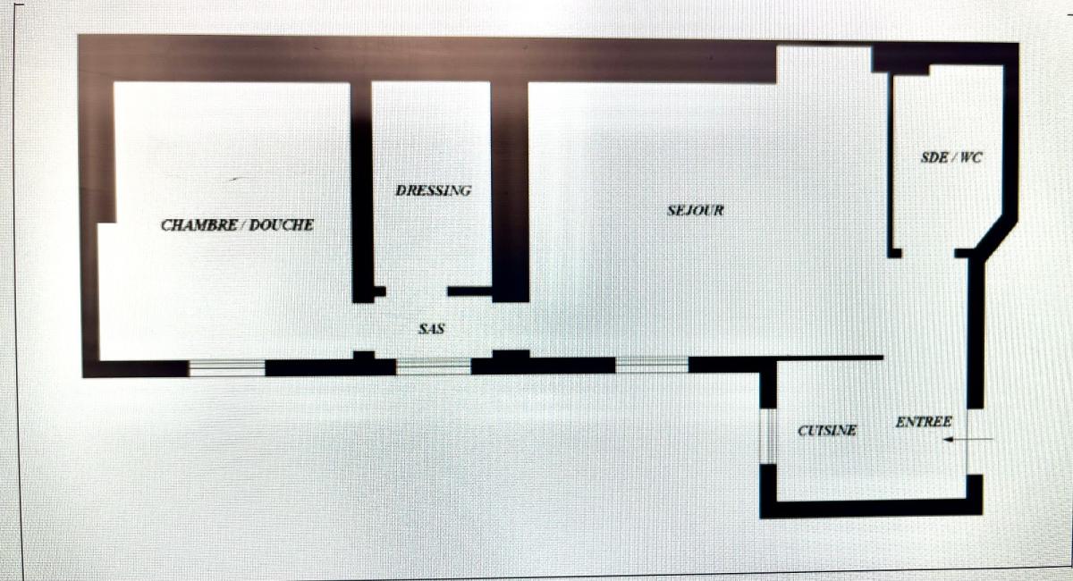 A LOUER EN MEUBLE  2P 56.32m² REFAIT NEUF