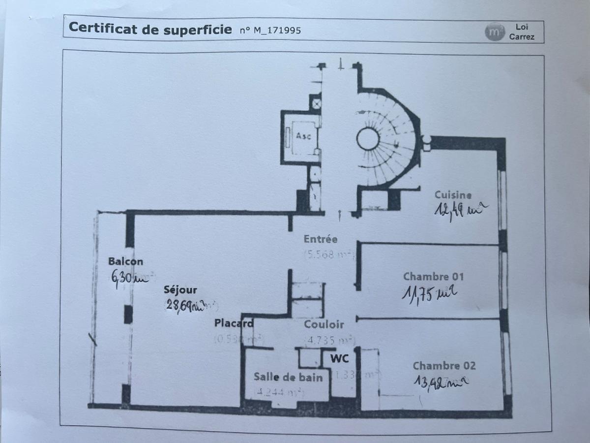 boulogne Billancourt, grand 3 Pièces avec Balcon et Parking
