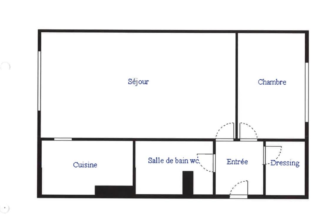 A LOUER 2P  46m² PARIS XVème CAVE PARKING ET BALCON
