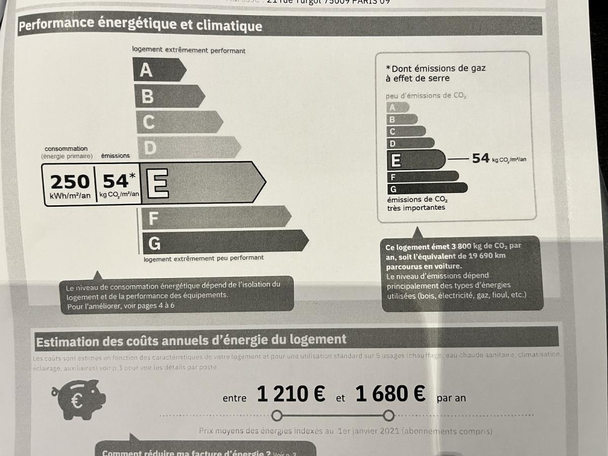 PARIS 9ème Anvers Beau 2P 70,27m²