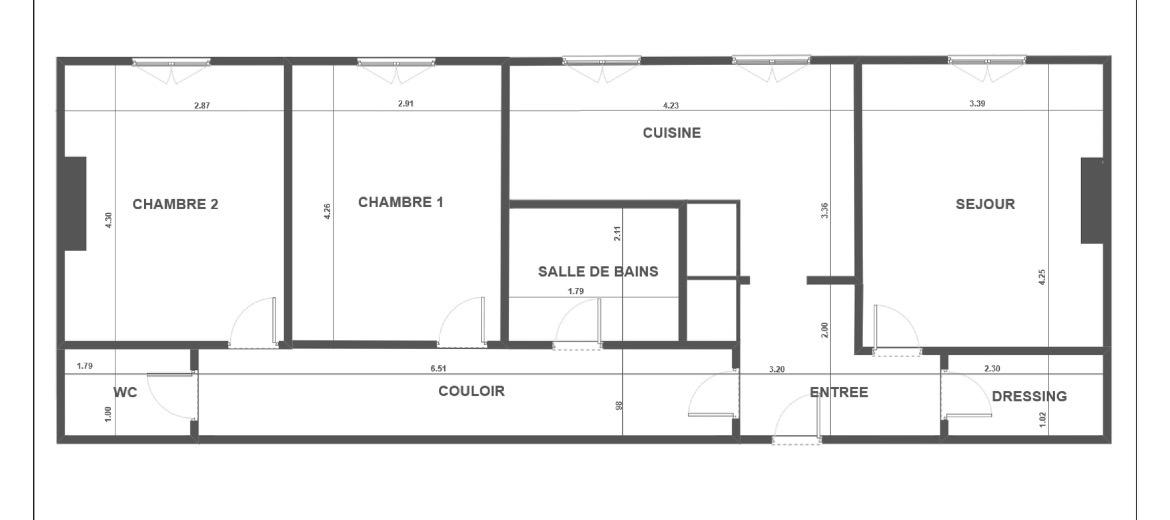 A LOUER 3 PIECES 70m² PARIS IIème. MONTORGUEIL 