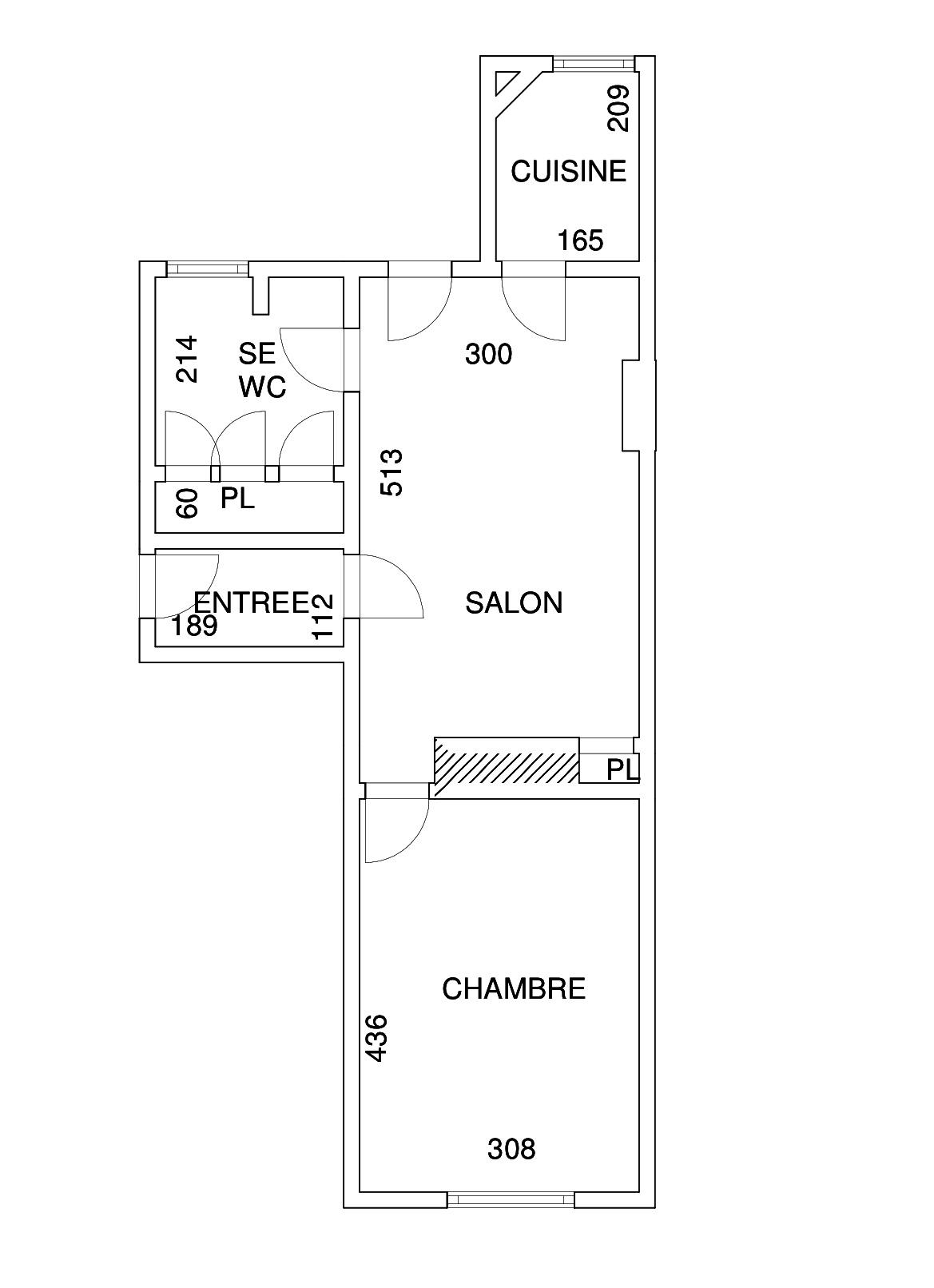 A LOUER 2P PARIS Vème 40.02m²  VAL DE GRACE