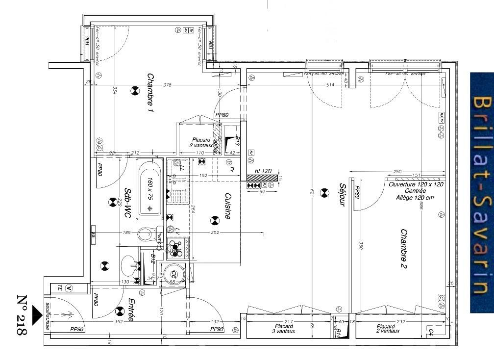 A LOUER 3P  64m²  PARIS XIIIème 