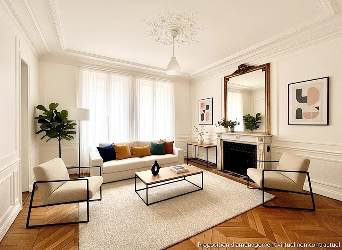 A LOUER 4 PIECES 100.46m² PARIS VIIIème 