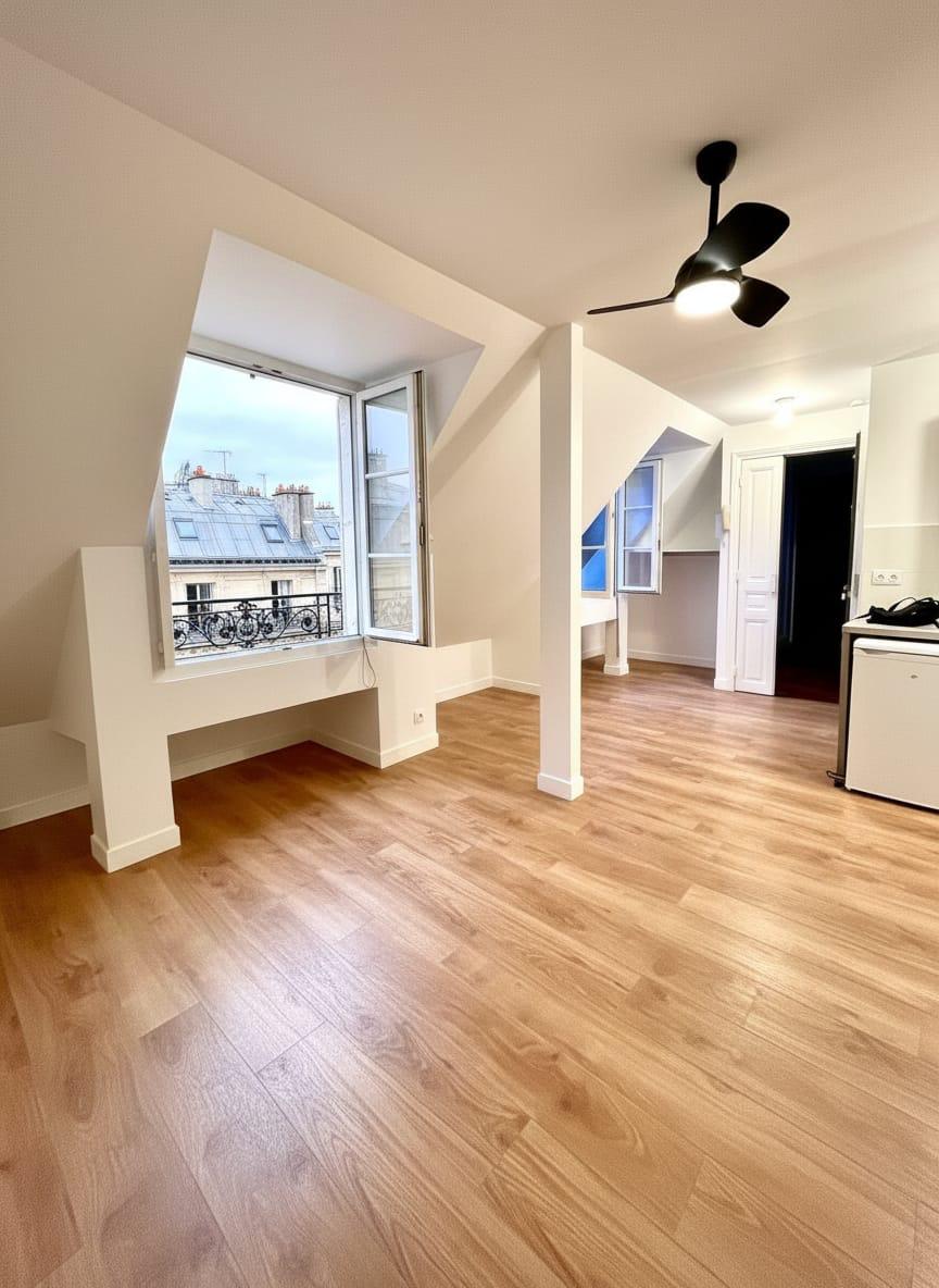 A LOUER STUDIO 21m² Paris XVIIème VILLIERS - PARC MONCEAU