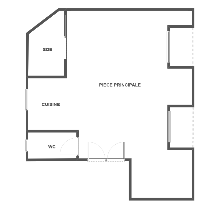 A LOUER STUDIO 21m² Paris XVIIème VILLIERS - PARC MONCEAU