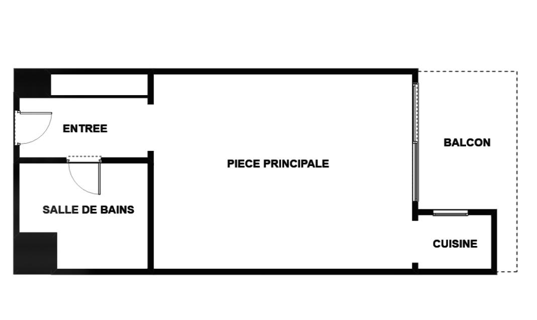 A LOUER 75015 PARIS RUE FALGUIERE STUDIO RENOVE 