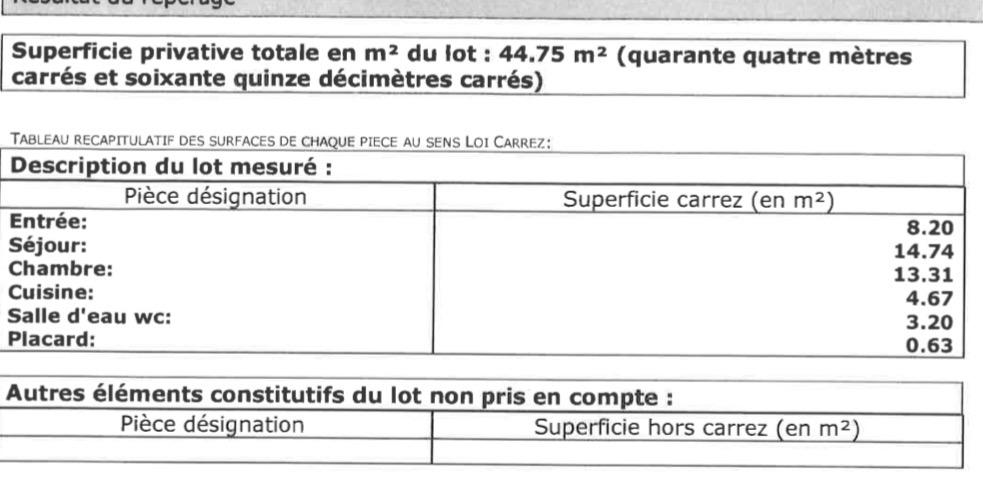 MONTROUGE 92120 2Pièces 44,75m²
