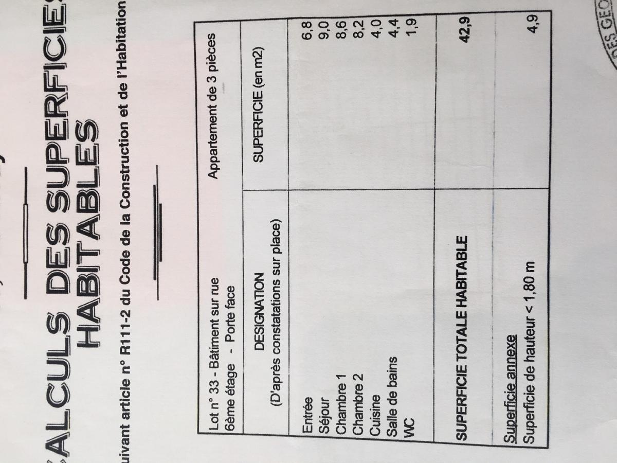 A LOUER 92 LEVALLOIS MAIRIE 3P