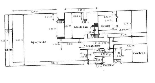 Neuilly sur Seine (92200), Magnifique  3 Pièces avec  Balcon