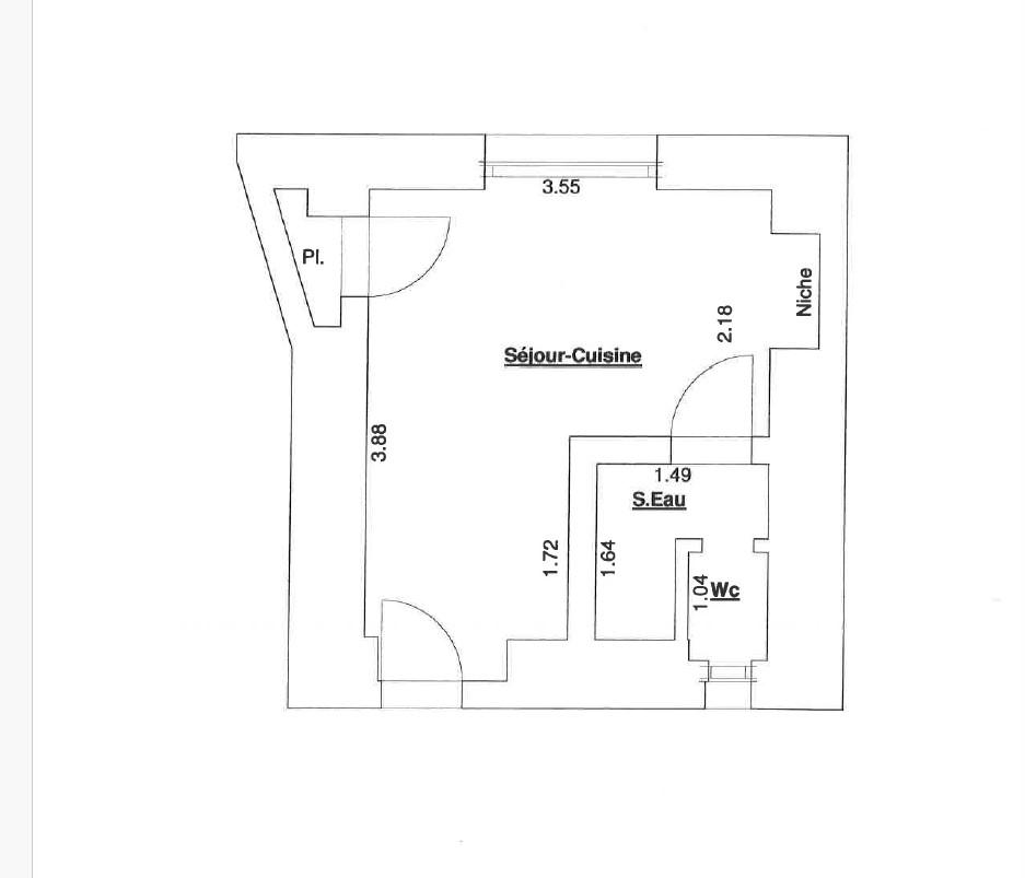 Paris 75002 Opéra Comique/Richelieu Drouot  Studio 14m² Opéra comique