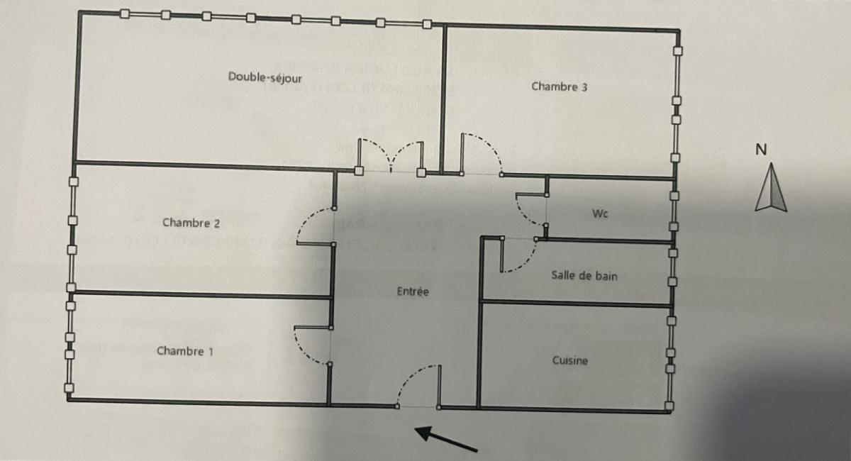 Chatillon (92320, Beau 4 Pièces refait neuf de 76,53m² 