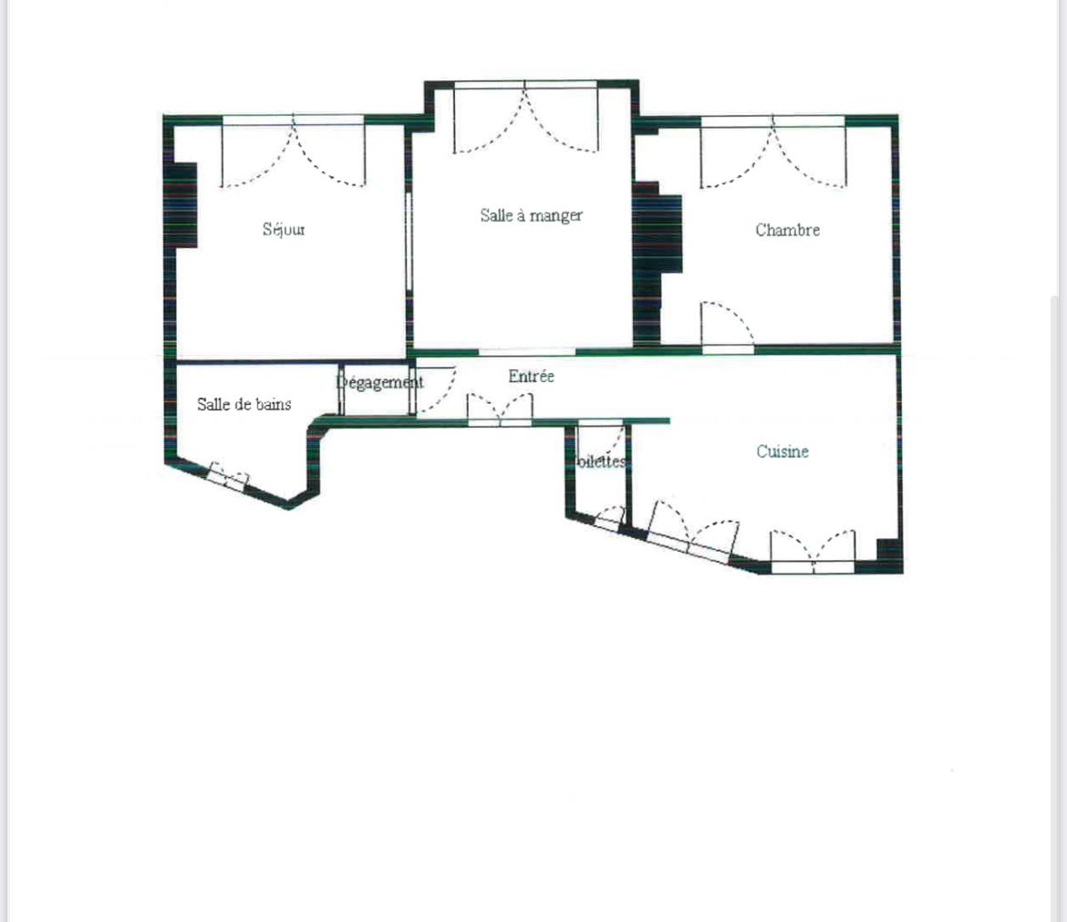 Paris XVème, 2/3P58.45m² avec Balcons 